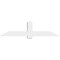 Ekena Millwork Eugene Architectural Grade PVC Gable Bracket, 72"W x 18"H x 4"D x 6"F, 6/12 Pitch GBP072X18X0406EUG00 - alternate 5